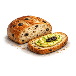 Olivenbrot mir Olivenbutter.png